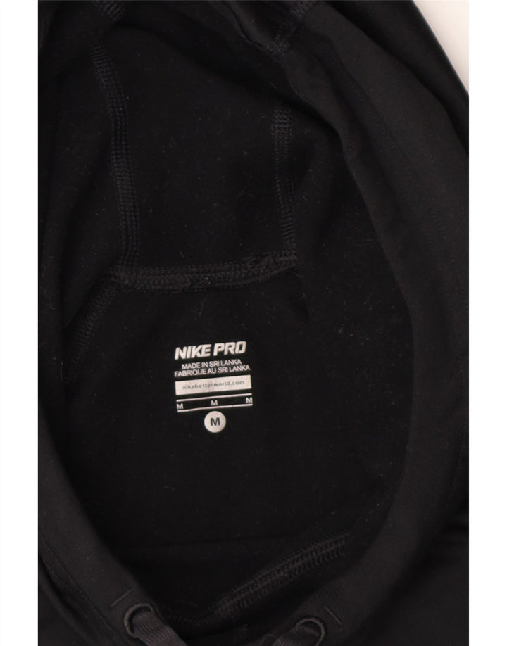 NIKE Womens Hoodie Jumper UK 12 Medium Black Polyester Vintage Nike and Second-Hand Nike from Messina Hembry 