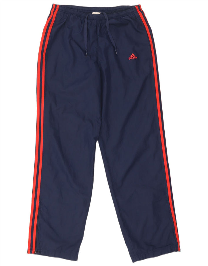 Adidas Mens Tracksuit Trousers Small  Navy Blue Polyester
