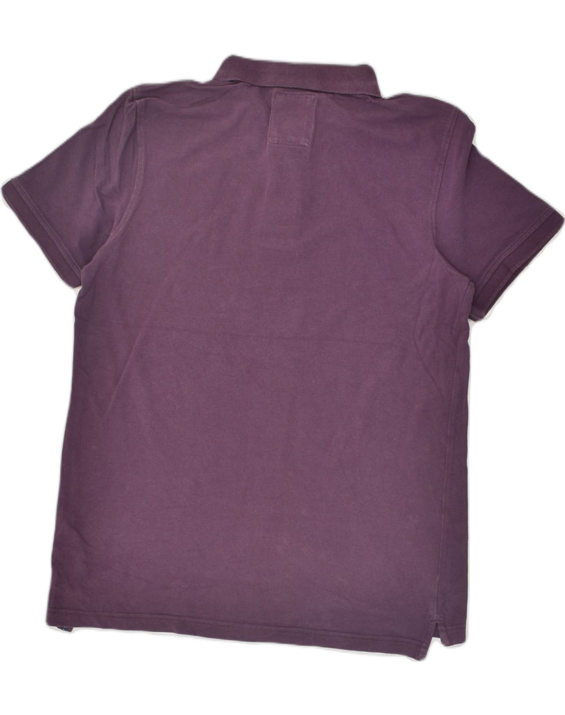 CREW CLOTHING Mens Polo Shirt Medium Purple Cotton | Vintage Crew Clothing | Thrift | Second-Hand Crew Clothing | Used Clothing | Messina Hembry 