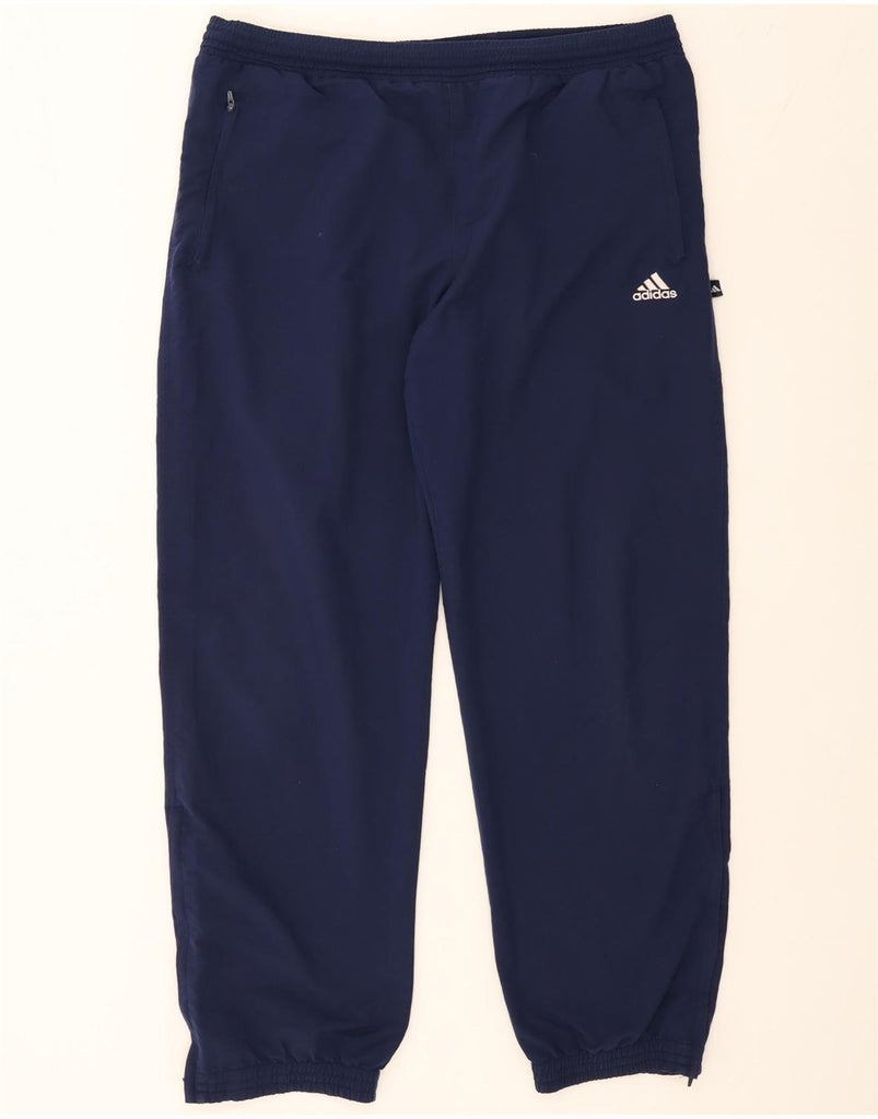 ADIDAS Mens Tracksuit Trousers Joggers UK 38 Medium  Navy Blue Vintage Adidas and Second-Hand Adidas from Messina Hembry 