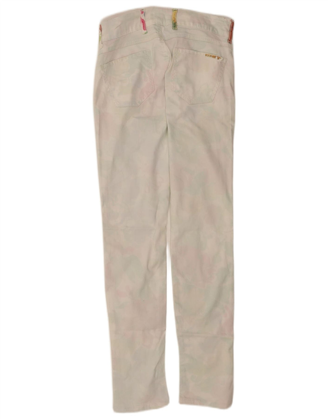 MET Womens Slim Jeans W30 L32 White Cotton