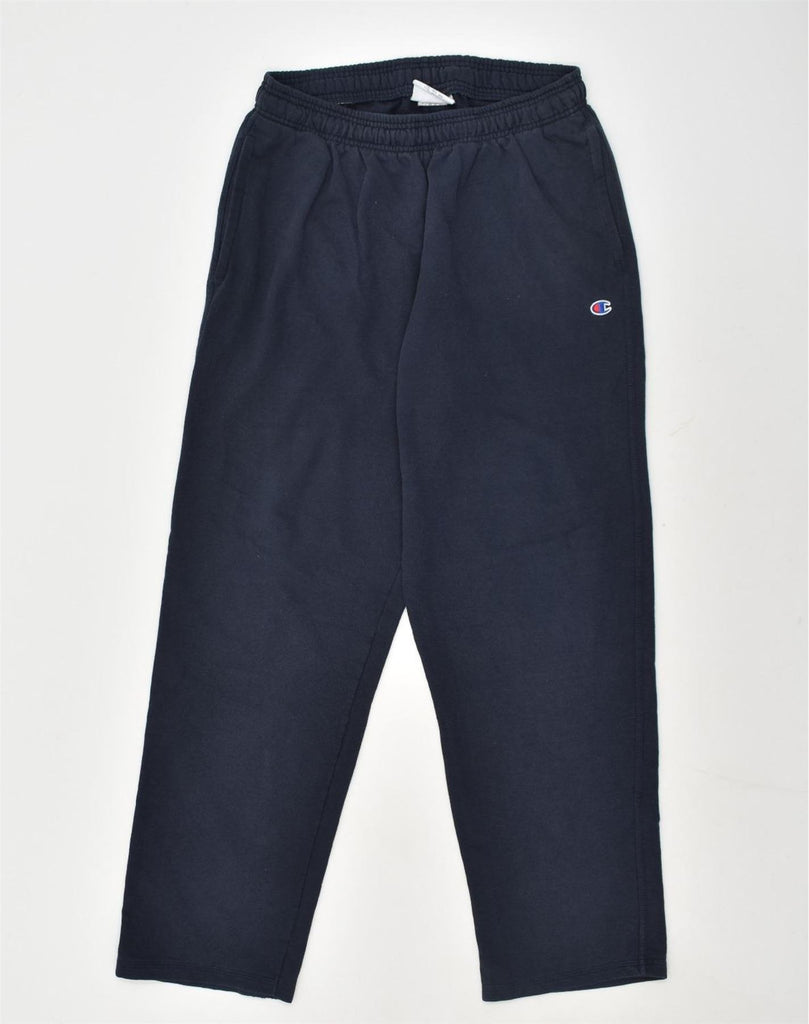 CHAMPION Mens Tracksuit Trousers XL Navy Blue Cotton | Vintage Champion | Thrift | Second-Hand Champion | Used Clothing | Messina Hembry 