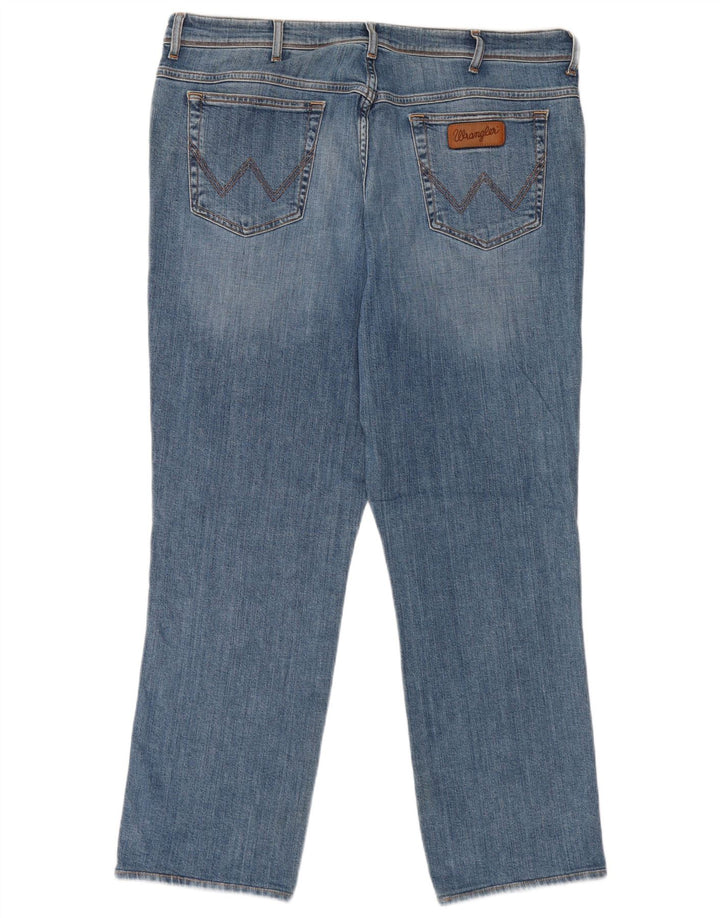 Wrangler Mens Texas Straight Jeans W40 L32 Blue Cotton