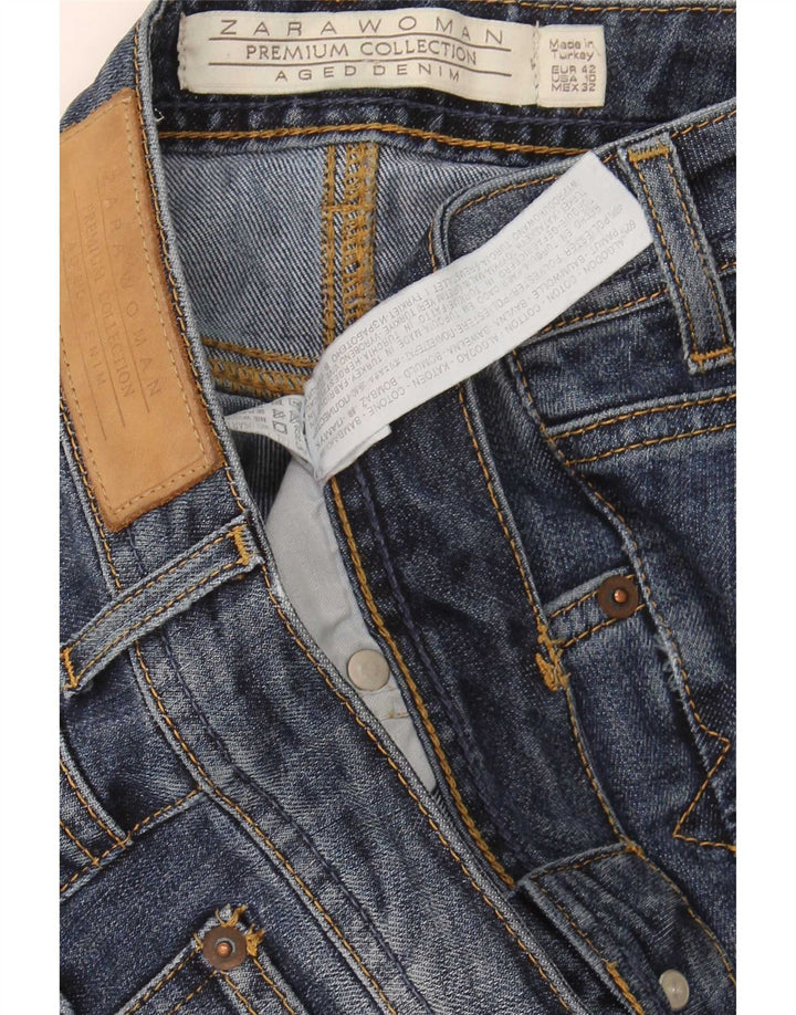 Zara Womens Bootcut Jeans EU 42 Large W32 L32 Navy Blue Cotton