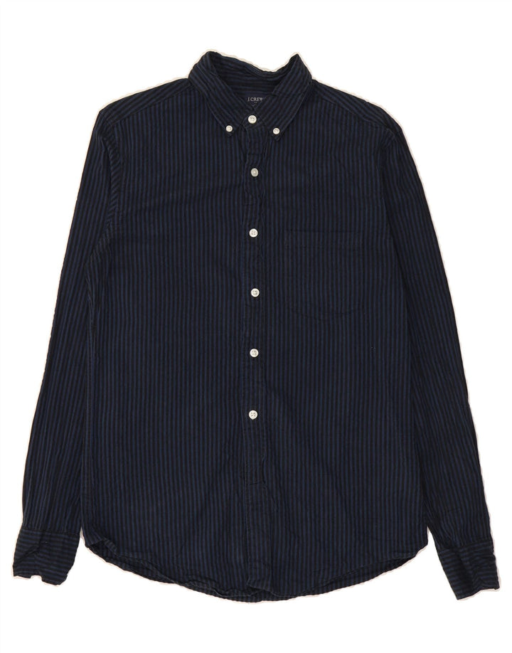 J. CREW Mens Shirt Small Navy Blue Pinstripe Cotton Vintage J. Crew and Second-Hand J. Crew from Messina Hembry 