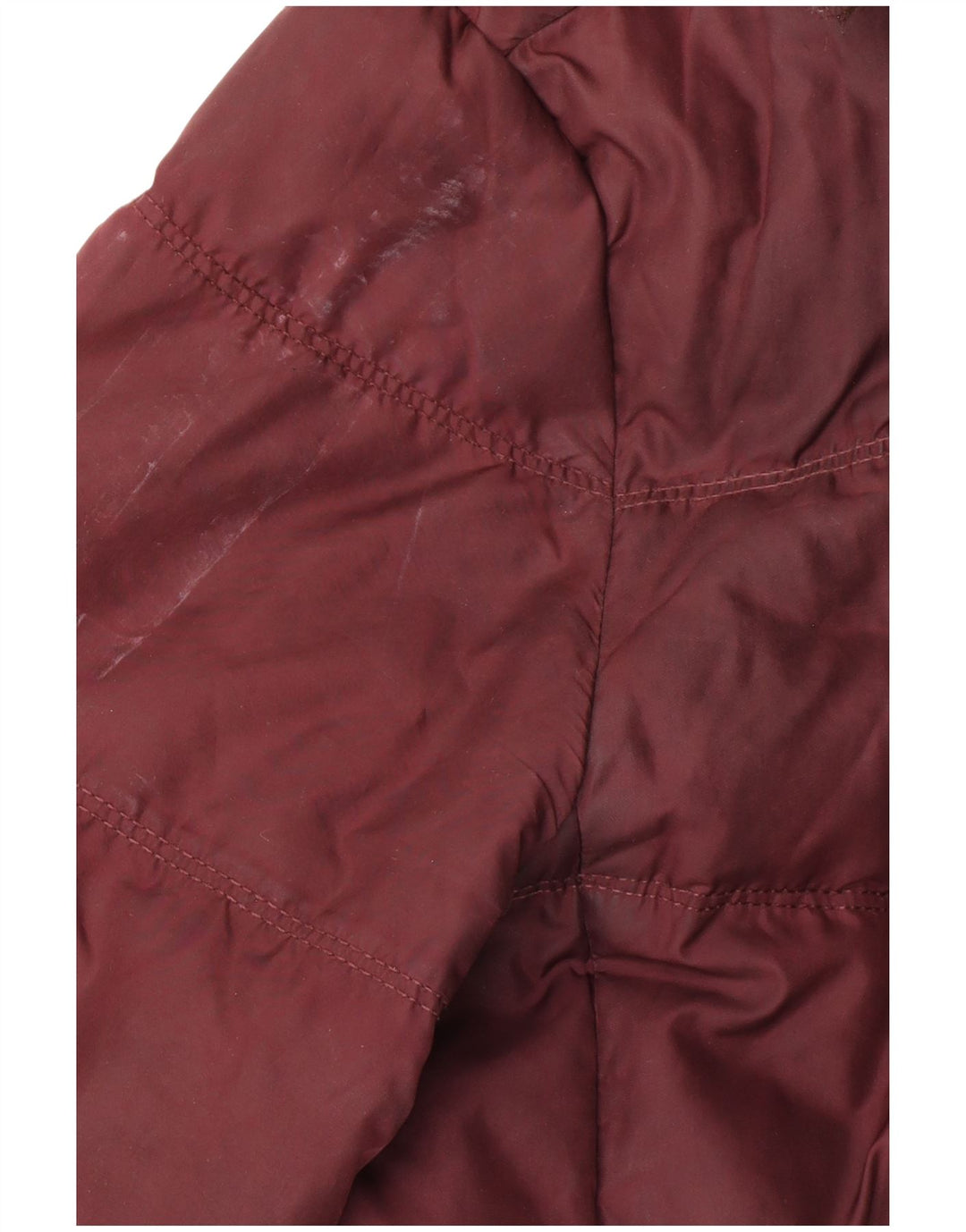 Tommy Hilfiger Womens Hooded Padded Jacket UK 10 Small Burgundy Polyester