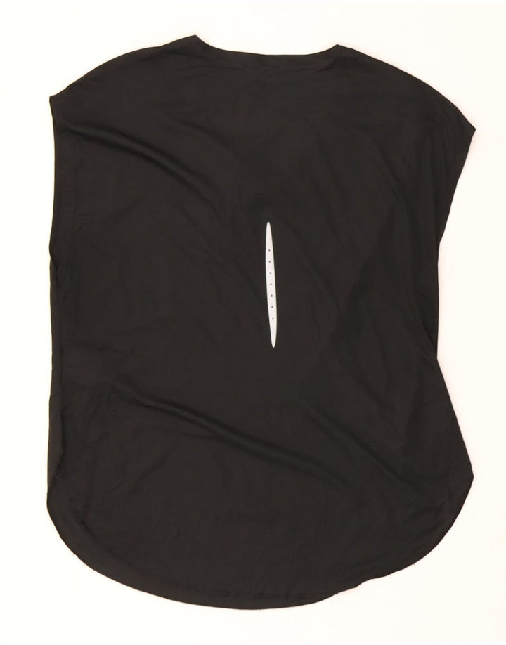 Nike Womens Dri Fit T-Shirt Top UK 16 Large Black Polyester