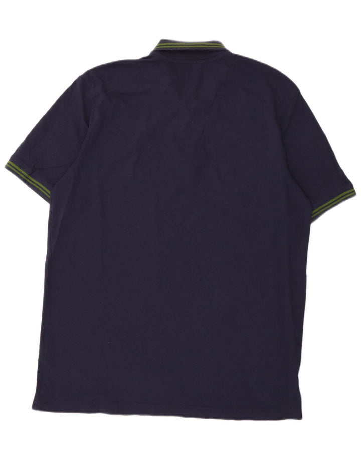 Kappa Mens Polo Shirt 2XL Navy Blue Cotton