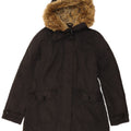WOOLRICH Womens Hooded Windbreaker Jacket UK 18 XL Black