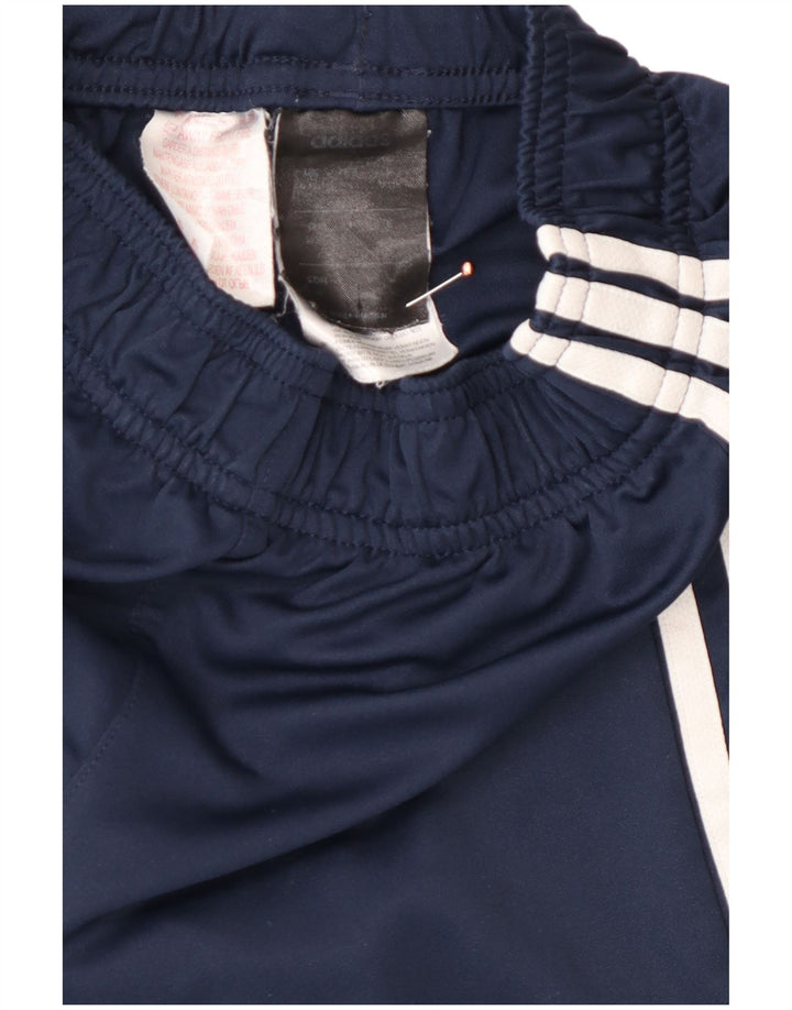 ADIDAS Boys Sport Shorts 9-10 Years  Navy Blue Polyester