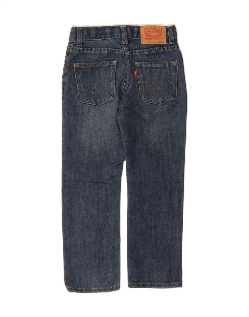 LEVI'S Boys 511 Slim Jeans 6-7 Years W22 L20 Blue Cotton Vintage Levi's and Second-Hand Levi's from Messina Hembry 