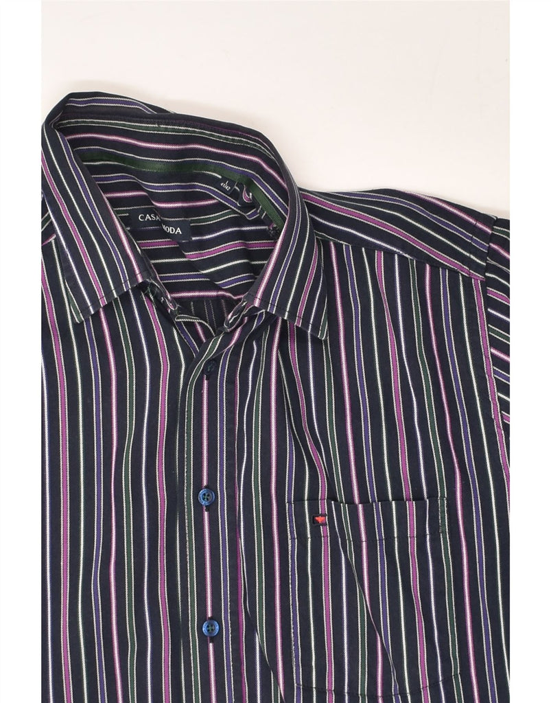 VINTAGE Mens Shirt Size 41 42 Large Multicoloured Striped Cotton | Vintage Vintage | Thrift | Second-Hand Vintage | Used Clothing | Messina Hembry 