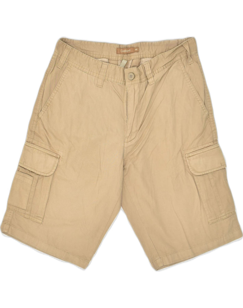 CONBIPEL Mens Cargo Shorts IT 48 Medium W30 Brown Cotton | Vintage Conbipel | Thrift | Second-Hand Conbipel | Used Clothing | Messina Hembry 