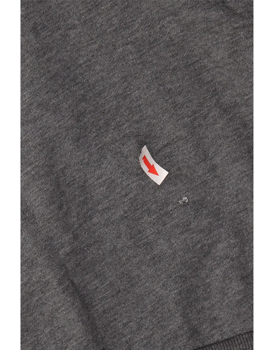 ADIDAS Womens Graphic Zip Hoodie Sweater UK 12/14 Medium Grey Cotton