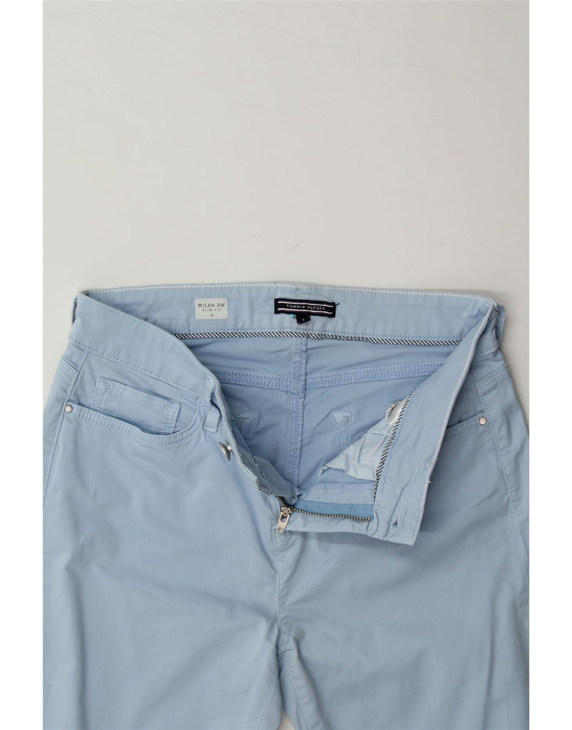 TOMMY HILFIGER Womens Milan RW Casual Trousers US 4 Small W26 L29 Blue Vintage Tommy Hilfiger and Second-Hand Tommy Hilfiger from Messina Hembry 