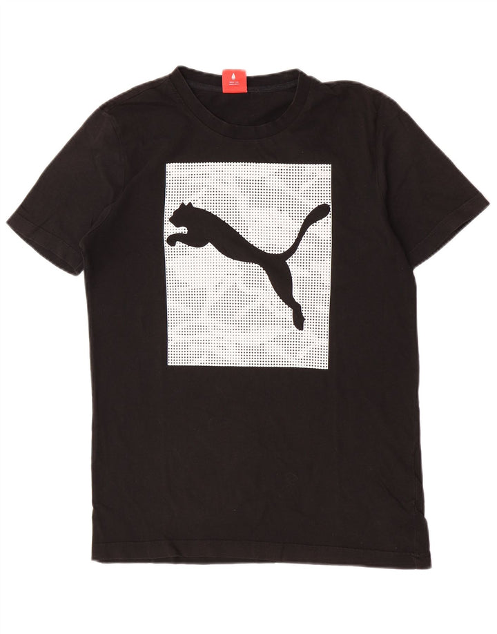 Puma Mens Graphic T-Shirt Top Small Black Cotton