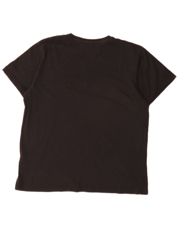 Alpha Industries Mens T-Shirt Top Large Black Cotton