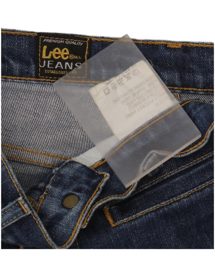 Lee Womens Straight Jeans W32 L29 Blue Cotton