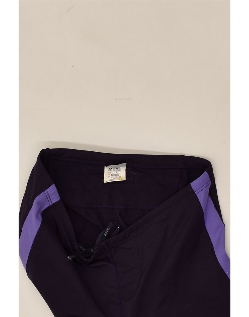 ASICS Womens Tracksuit Trousers UK 14 Medium Purple Polyester | Vintage Asics | Thrift | Second-Hand Asics | Used Clothing | Messina Hembry 