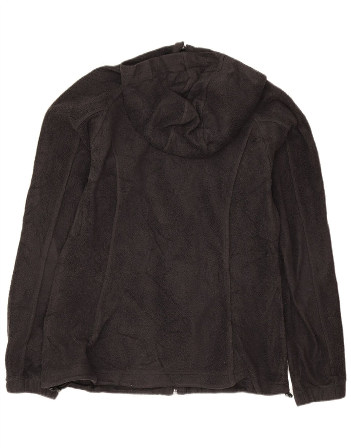 Columbia Mens Hooded Fleece Jacket UK 36 Small Black Polyester