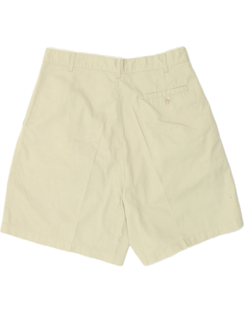 VINTAGE Womens Pegged Chino Shorts UK 16 Large W32  Beige Polyester | Vintage Vintage | Thrift | Second-Hand Vintage | Used Clothing | Messina Hembry 