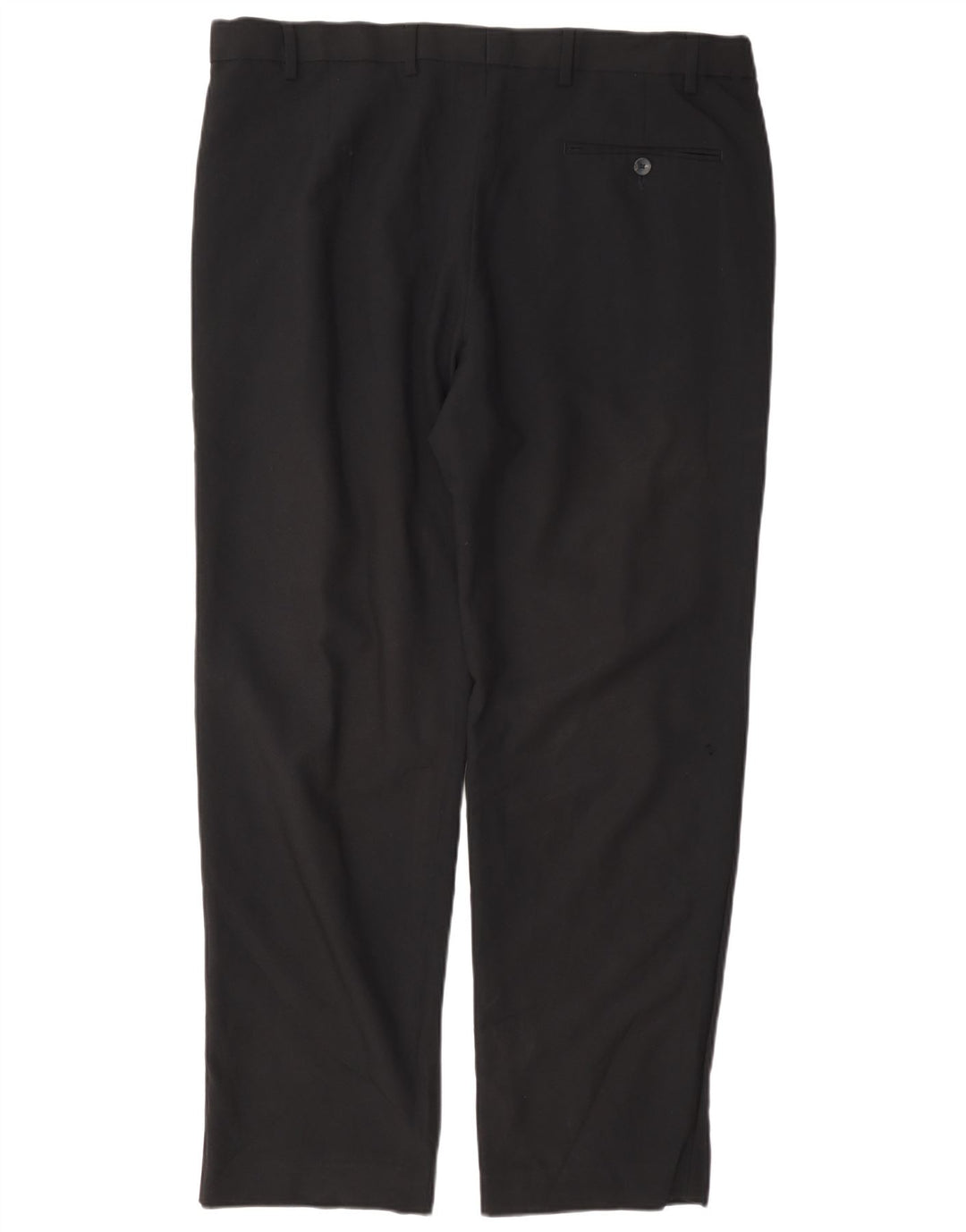 Marks & Spencer Mens Regular Suit Trousers W38 L31 Black Polyester