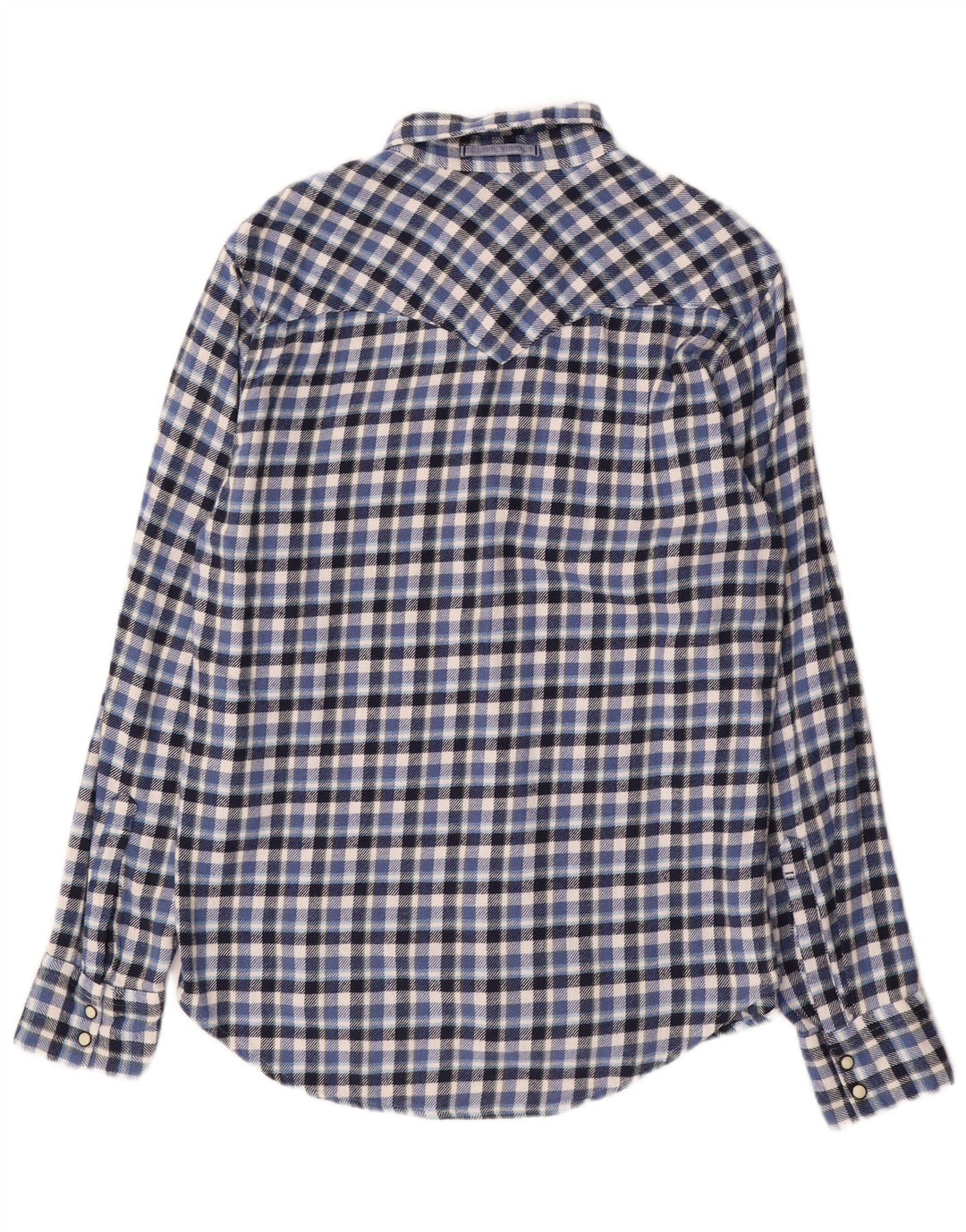 Levi's Mens Slim Fit Flannel Shirt Medium Blue Check Cotton