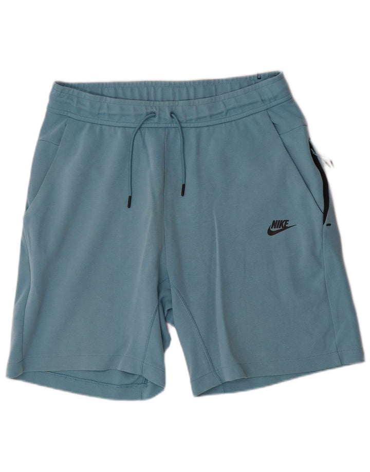 Nike Mens Sport Shorts Medium Blue Colourblock Cotton
