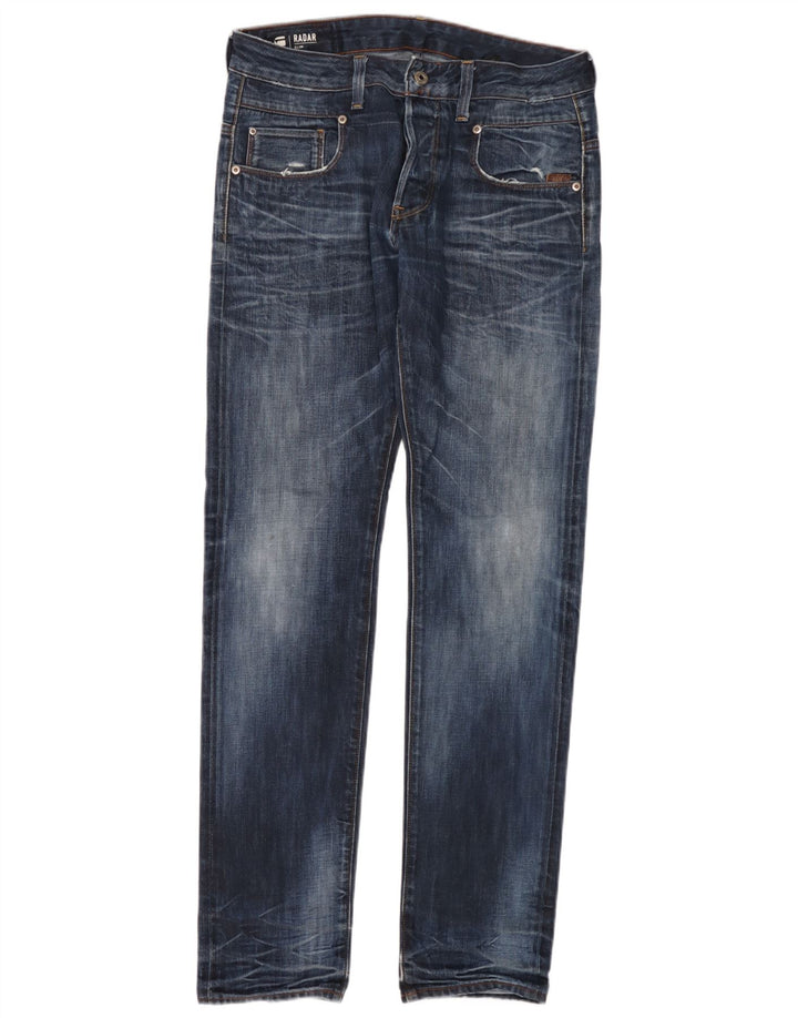 G-Star Mens Radar Slim Jeans W32 L34 Blue Cotton