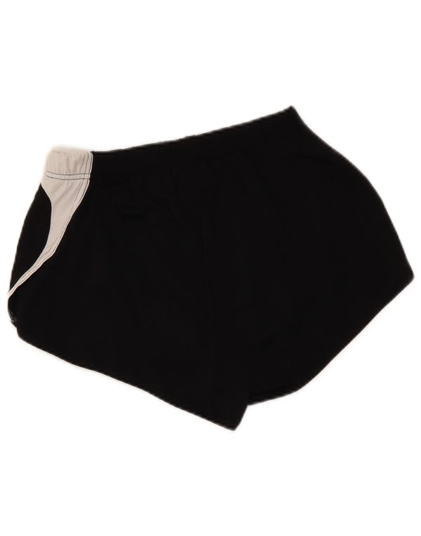 Asics Womens Sport Shorts UK 12 Medium Black Colourblock Polyester