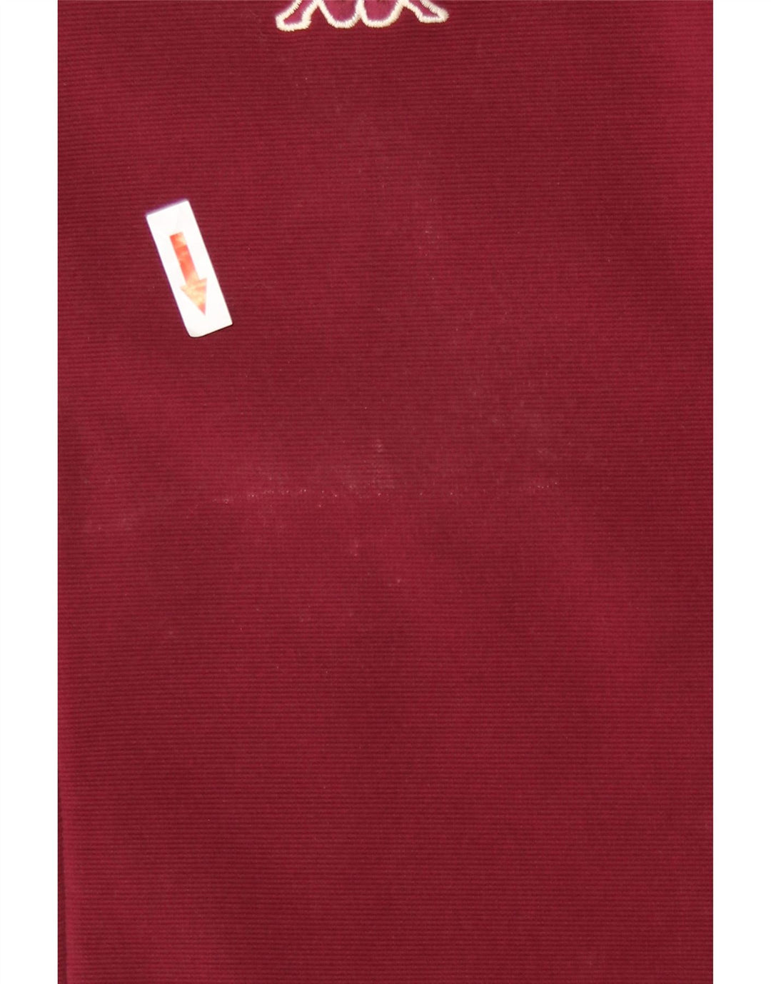 Kappa Mens Tracksuit Top Jacket Medium Burgundy Colourblock Polyester