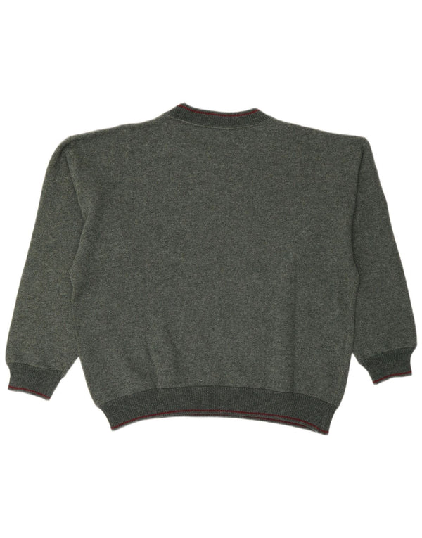 Vintage Womens Oversized Crew Neck Jumper Sweater UK 16 Large Green