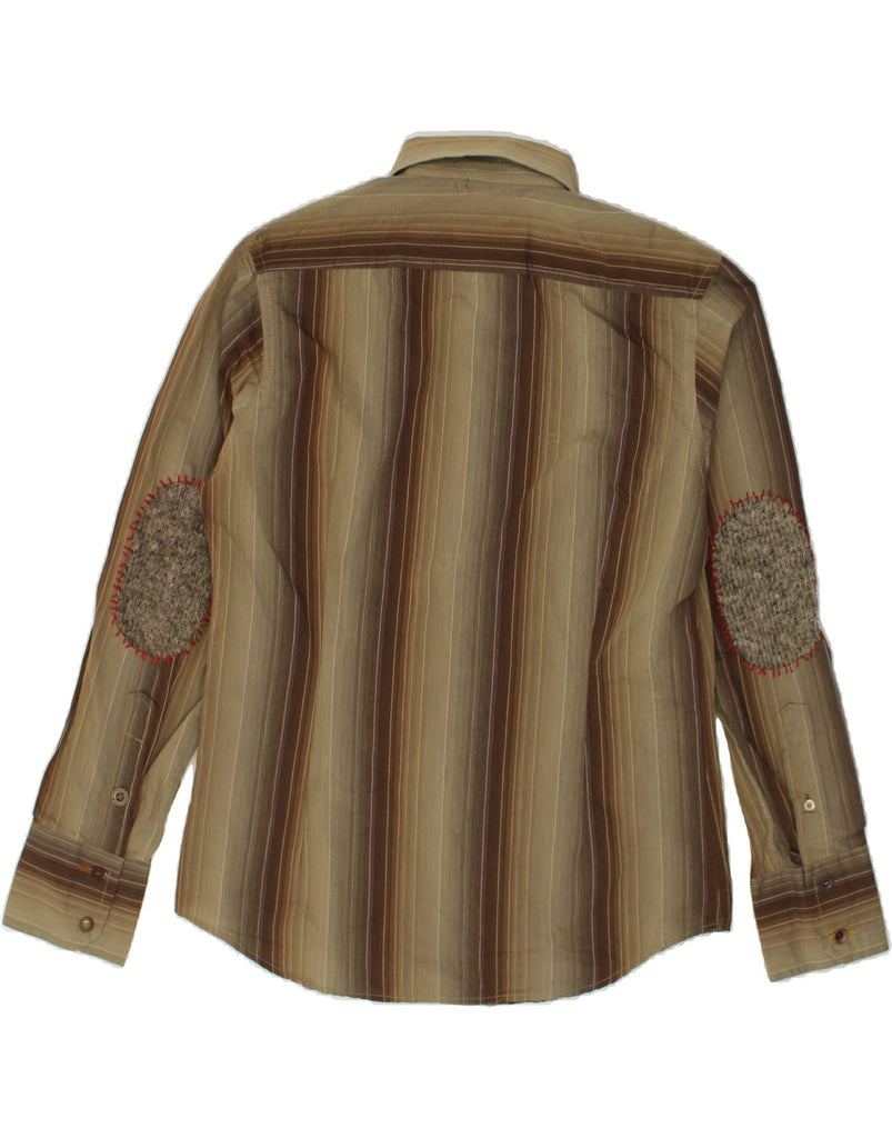 ENERGIE Mens Shirt XL Brown Striped Cotton | Vintage Energie | Thrift | Second-Hand Energie | Used Clothing | Messina Hembry 