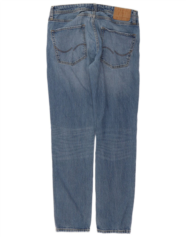 Jack & Jones Mens Tim Slim Jeans W32 L32 Blue Cotton