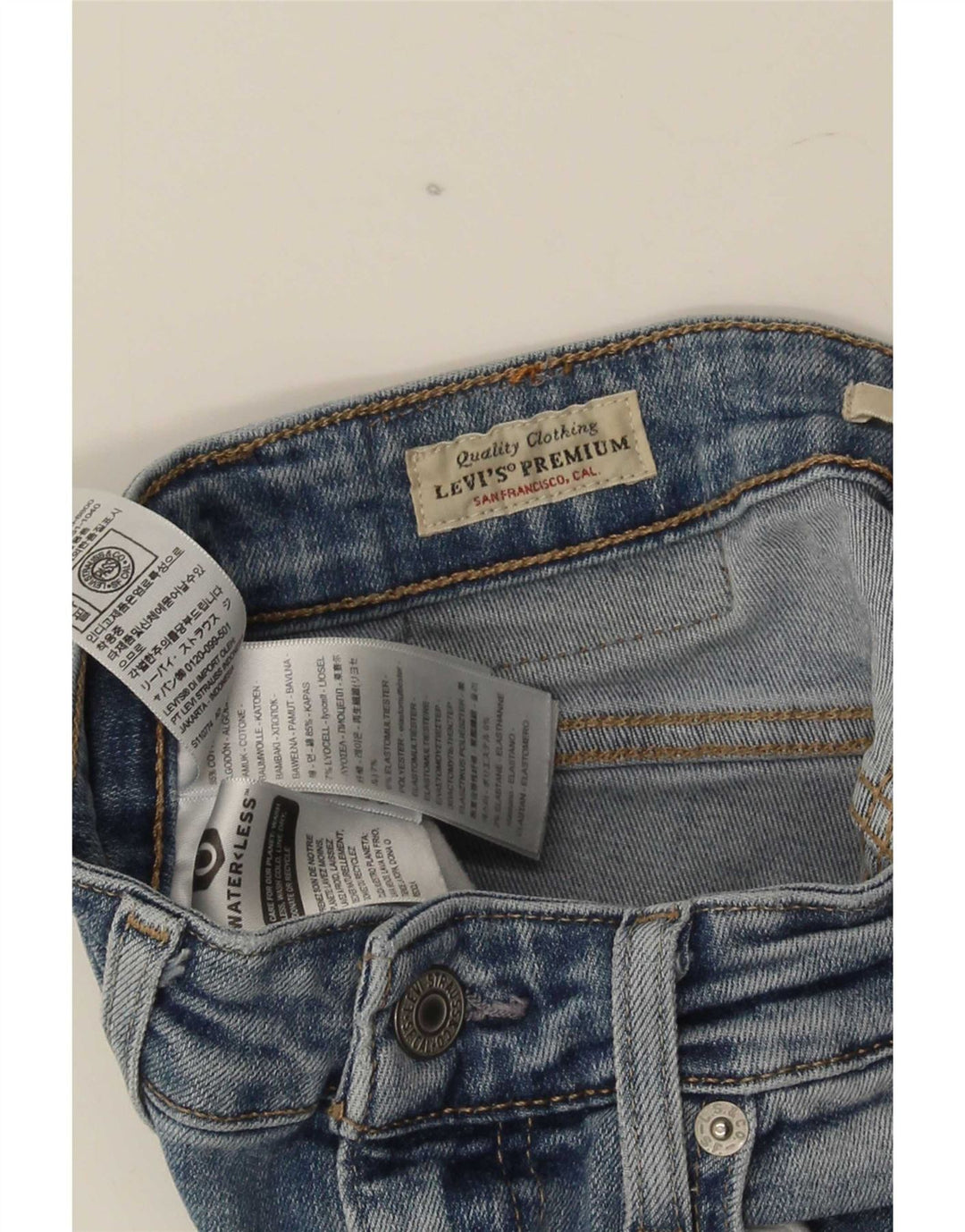 Levi's Womens 726 Flared Jeans W26 L30 Blue Cotton