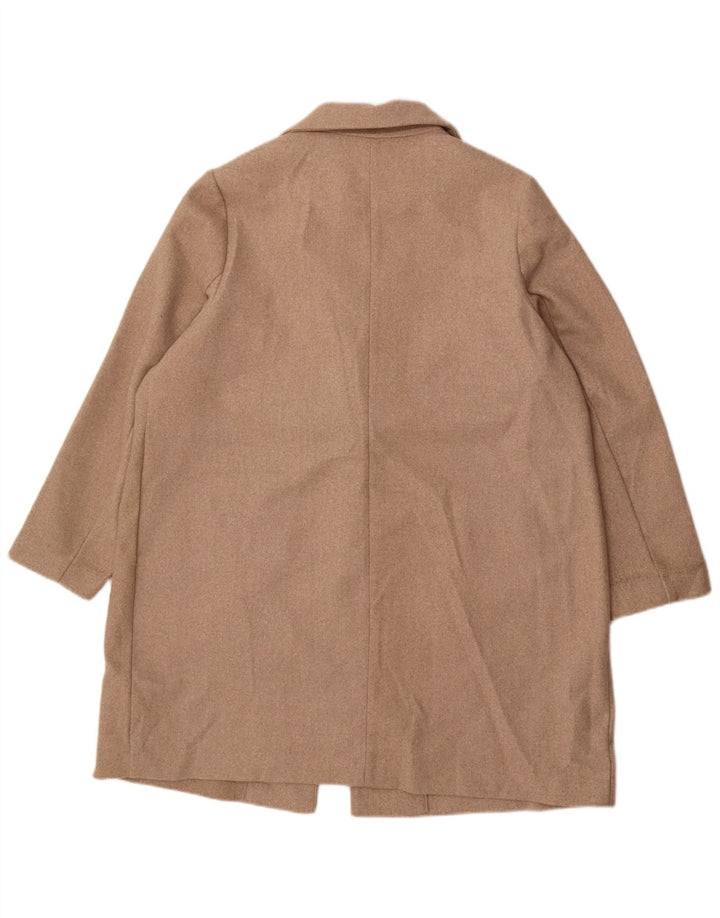 Marks & Spencer Womens Overcoat UK 20 2XL Beige Polyester