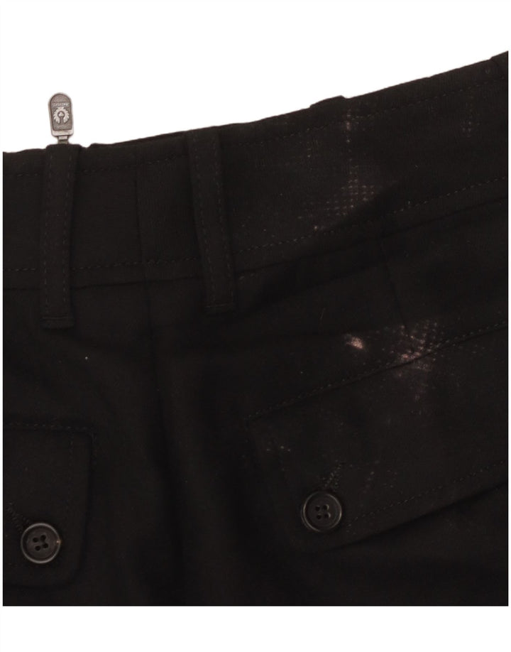 Belstaff Womens Graphic Pencil Skirt IT 44 Medium W30 Black Wool