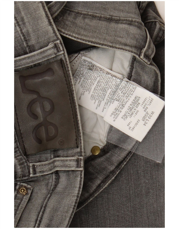 Lee Mens Jegger Straight Jeans W33 L30 Grey Cotton