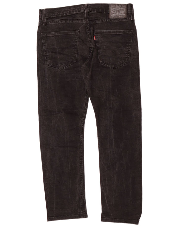 Levi's Mens 502 Tapered Jeans W32 L27 Black Cotton
