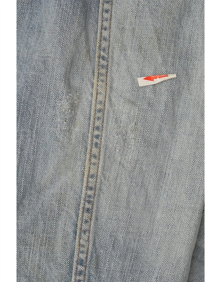 Wrangler Mens Denim Jacket UK 44 2XL Blue Cotton