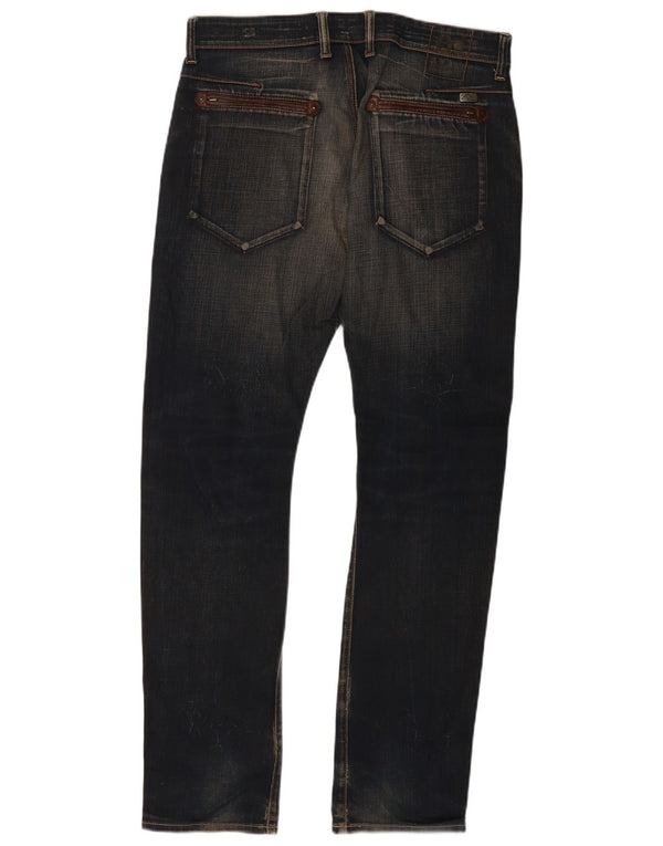 Guess Mens Slim Jeans W32 L32 Navy Blue Cotton