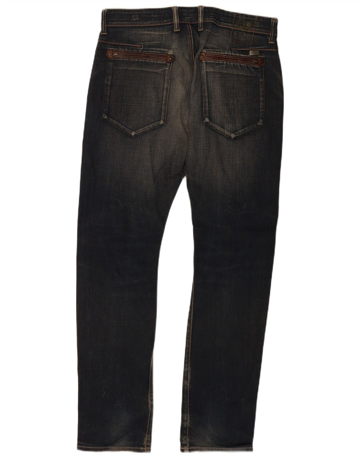 Guess Mens Slim Jeans W32 L32 Navy Blue Cotton
