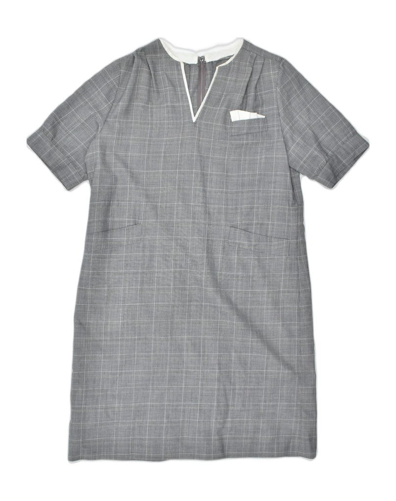 VINTAGE Womens Basic Dress UK18  XL Grey | Vintage | Thrift | Second-Hand | Used Clothing | Messina Hembry 