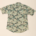HUNTER Mens Graphic Short Sleeve Shirt Medium Green Polyester Vintage Hunter and Second-Hand Hunter from Messina Hembry 