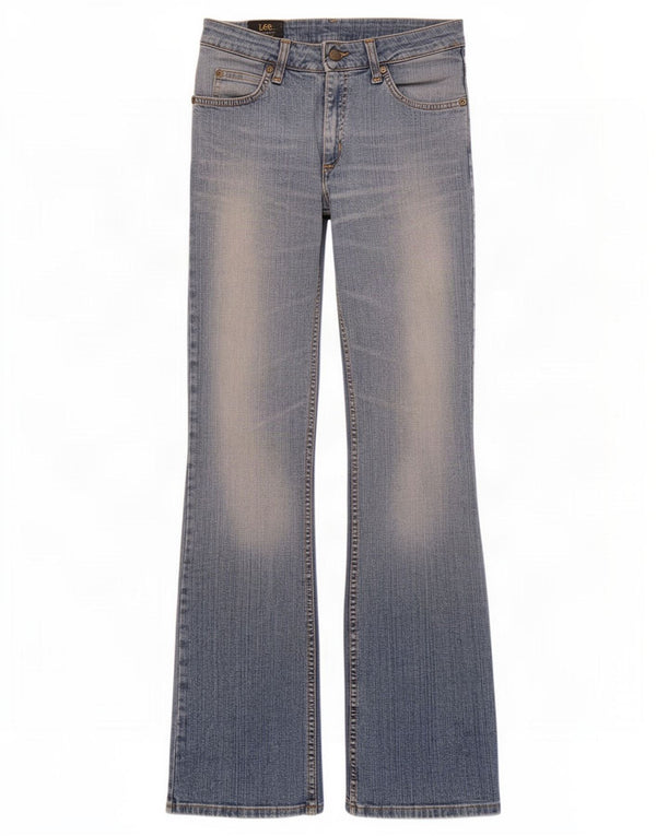 Lee Womens Cameron Bootcut Jeans W28 L33 Blue Cotton