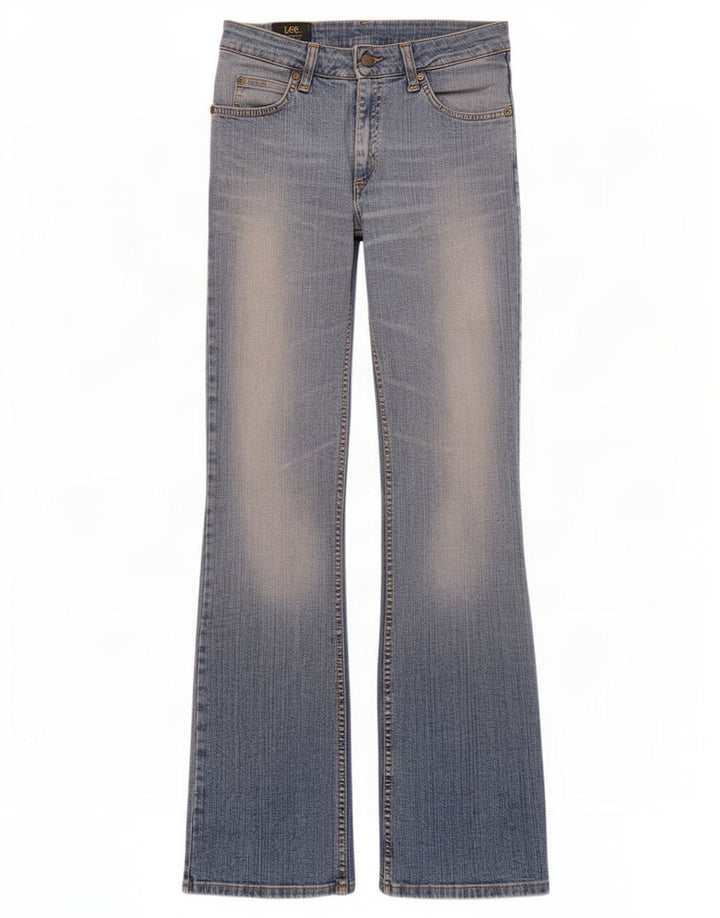 Lee Womens Cameron Bootcut Jeans W28 L33 Blue Cotton