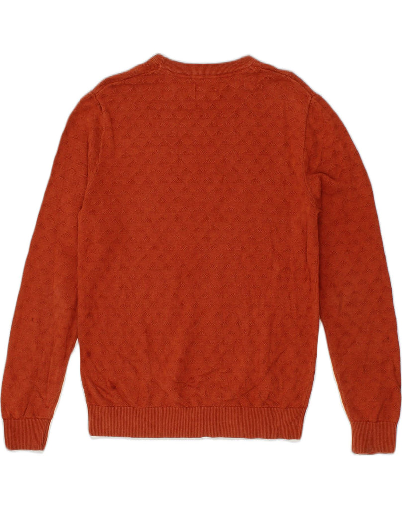 JACK & JONES Mens Crew Neck Jumper Sweater Large Orange Cotton | Vintage Jack & Jones | Thrift | Second-Hand Jack & Jones | Used Clothing | Messina Hembry 