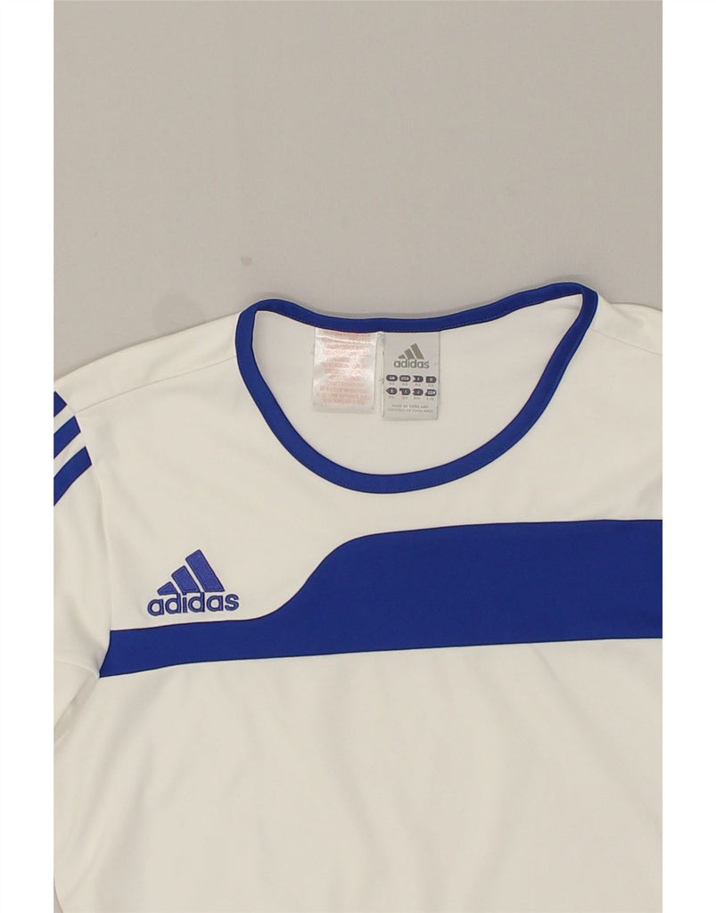 ADIDAS Mens Graphic T-Shirt Top XS White Polyester | Vintage Adidas | Thrift | Second-Hand Adidas | Used Clothing | Messina Hembry 