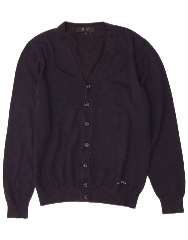 Liu Jo Mens Cardigan Sweater Medium Navy Blue