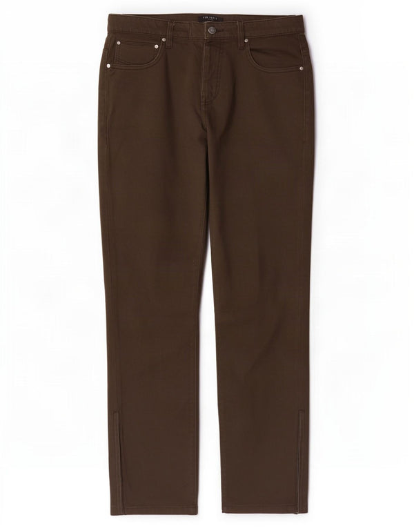 Ted Baker Mens Slim Casual Trousers W32 L31 Khaki Cotton